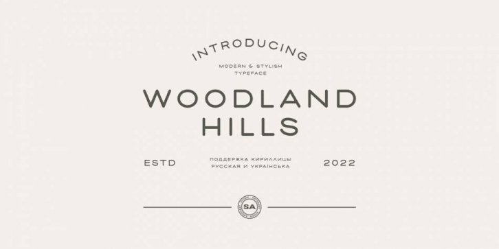 SA Woodland Hills Font Download