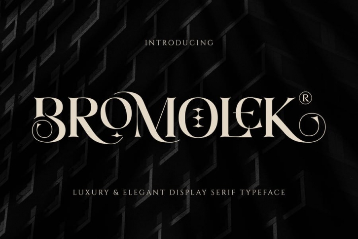 Bromolek - Luxury & Elegant Ligatures Serif Font Download