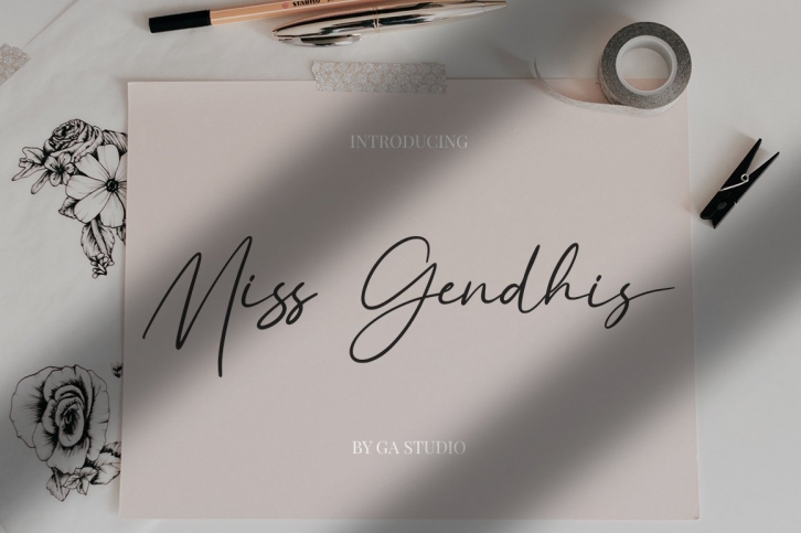 Miss Gendhis Font Download