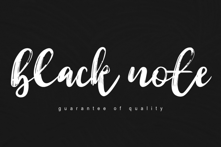 Black Note Font Download