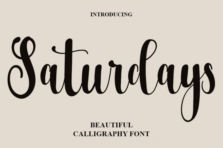 Saturdays Font Download