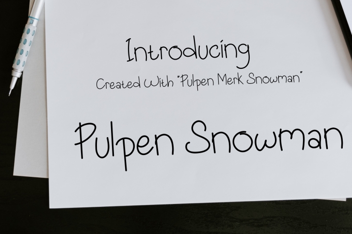 Pulpen Snowman Font Download