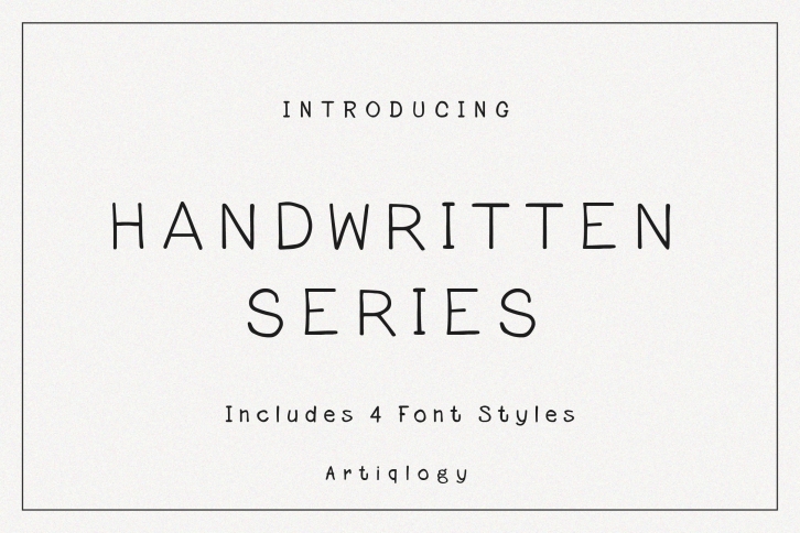 Handwritten Series Font Download
