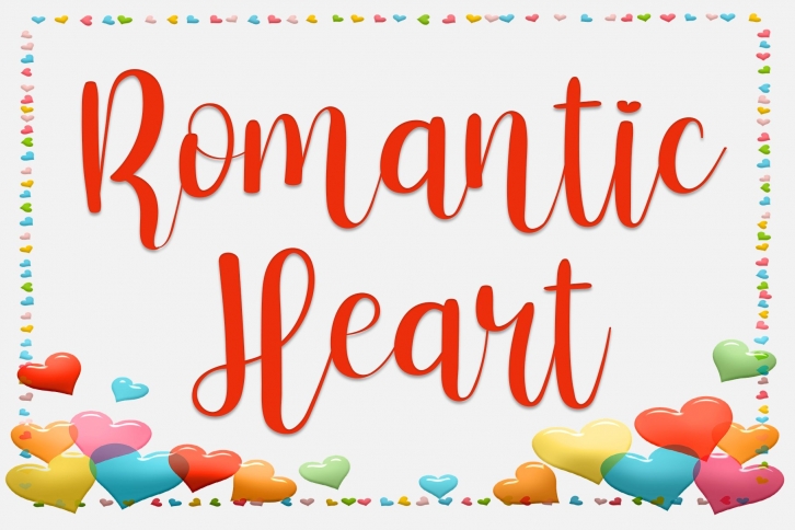 Romantic Heart Font Download