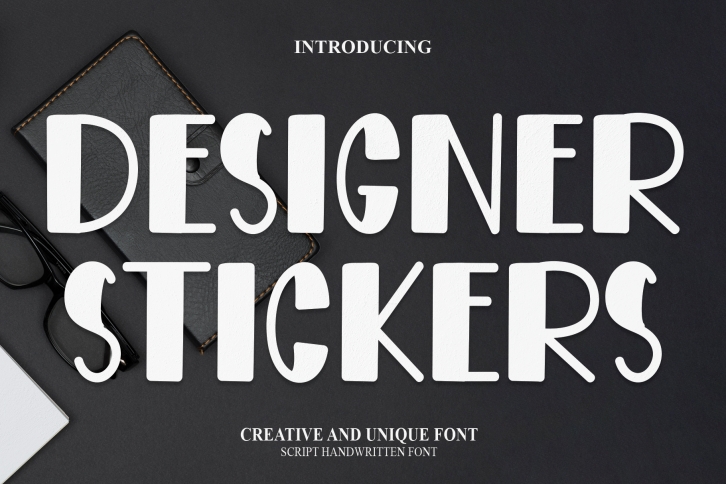 Designer Stickers Font Download