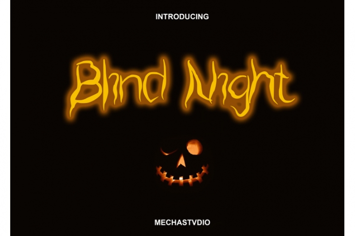 Blind night Font Download