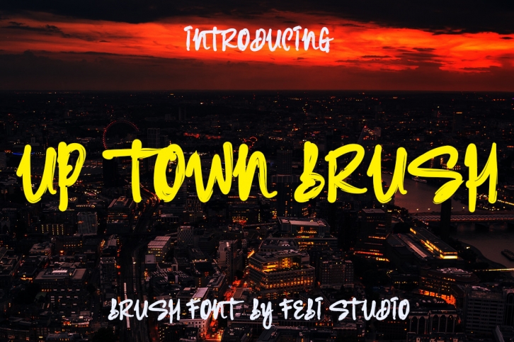 Up Town Brush Font Download