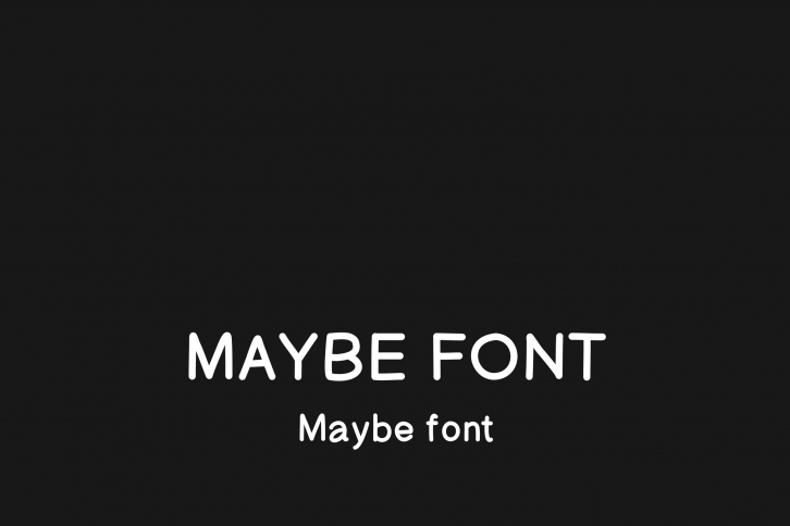 Maybe Font Download