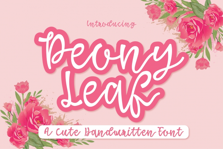 Peony Leaf Font Download