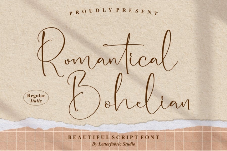 Romantical Bohelian Script Font LS Font Download