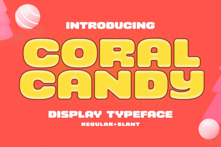 Coral Candy - Bold Display Font Font Download