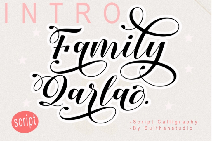 Family qarla Script Font Download