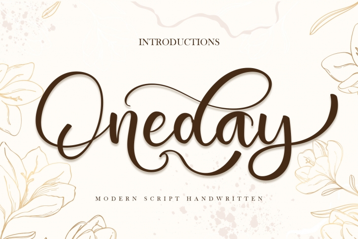Oneday Font Download