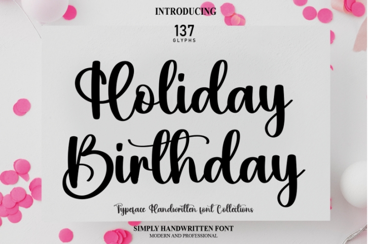 Holiday Birthday Font Download