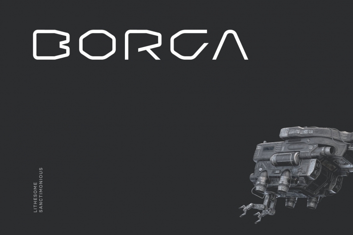Borga Futuristic Tech Font Download