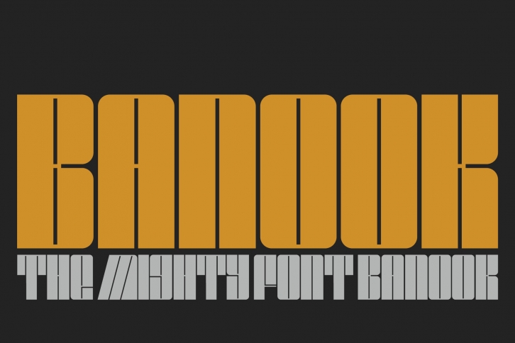 BANOOK A Bold Display Font Download