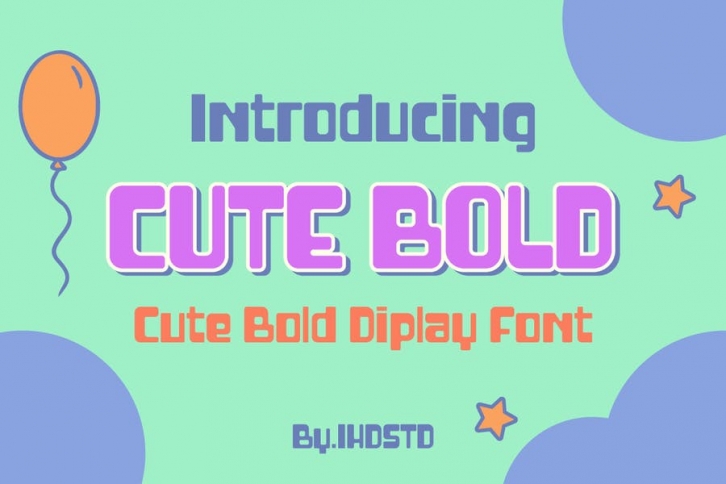 Cute Bold Display Font Font Download