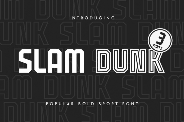 Slam Dunk - Popular Bold Sport Font Font Download