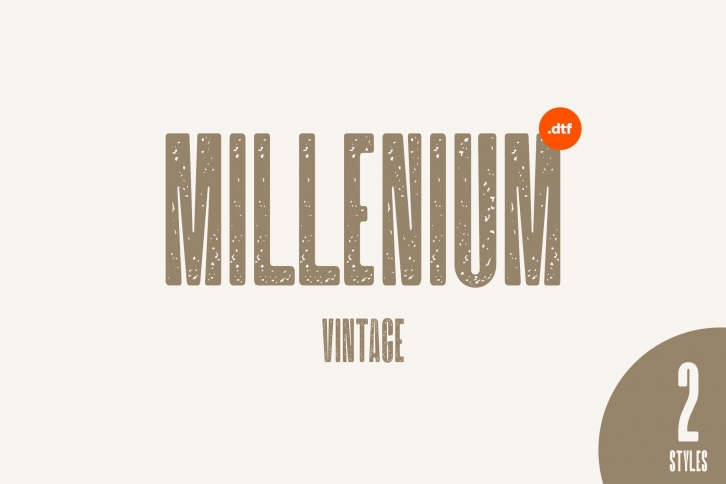 DTF Millenium Vintage Font Download