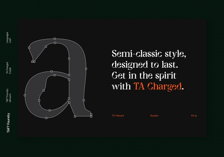 TA Charged Regular Font Download