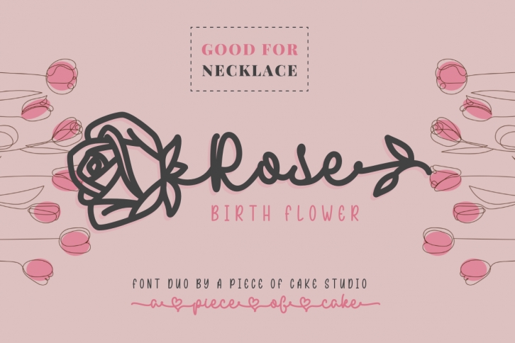 Rose Birth Flower Duo Font Download