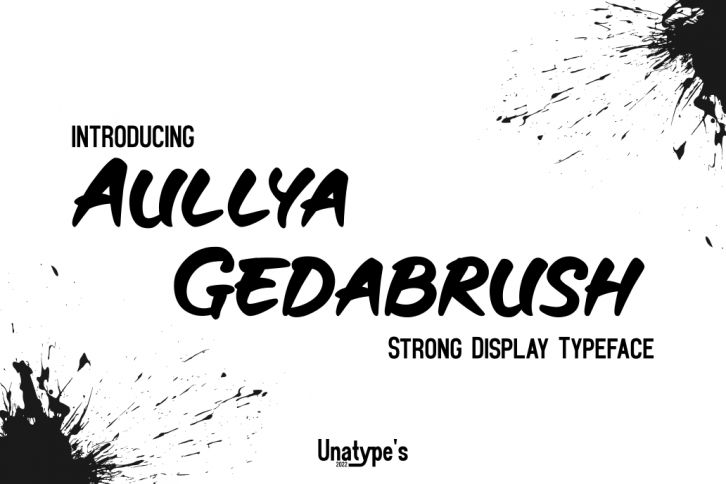 Aullya Gedabrush Font Download