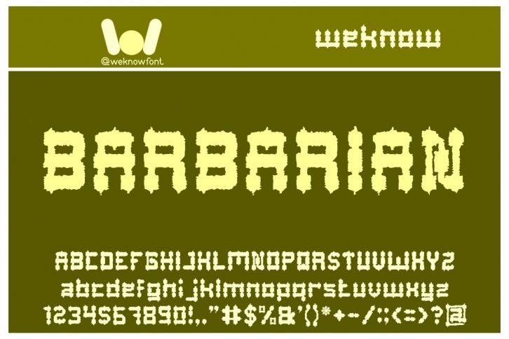 Barbarian Font Download