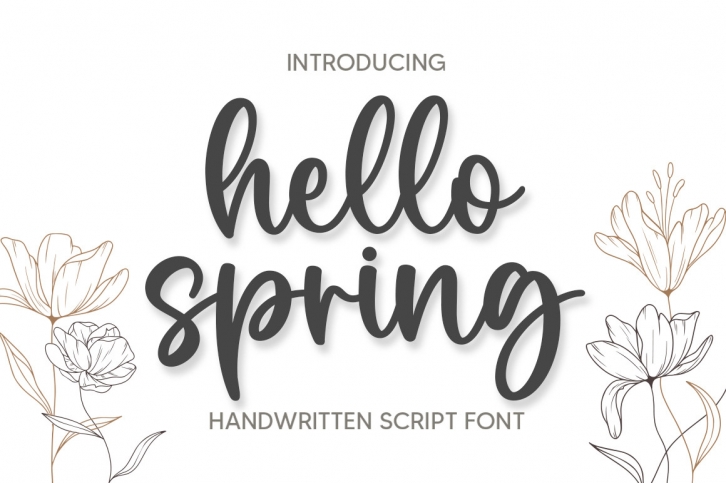Hello Spring Font Download