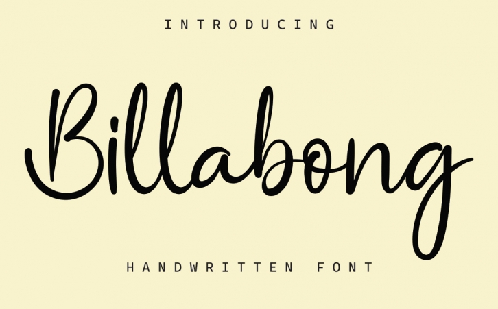 Billabong Font Download