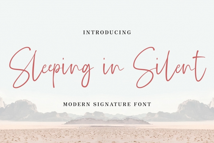 Sleeping in Silent Font Download