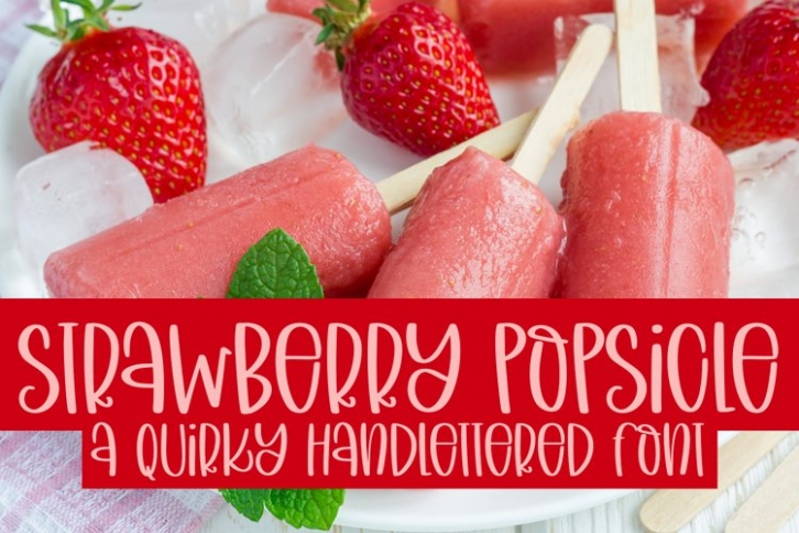 Strawberry Popsicle Font Download