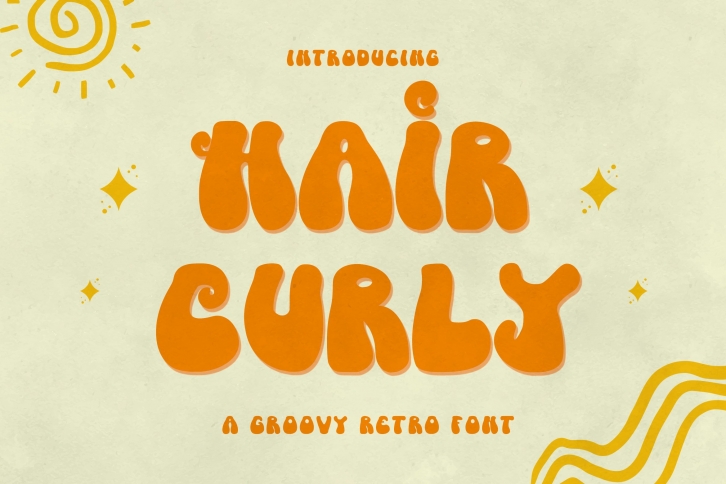 HairCurly A Groovy Retro Font Download