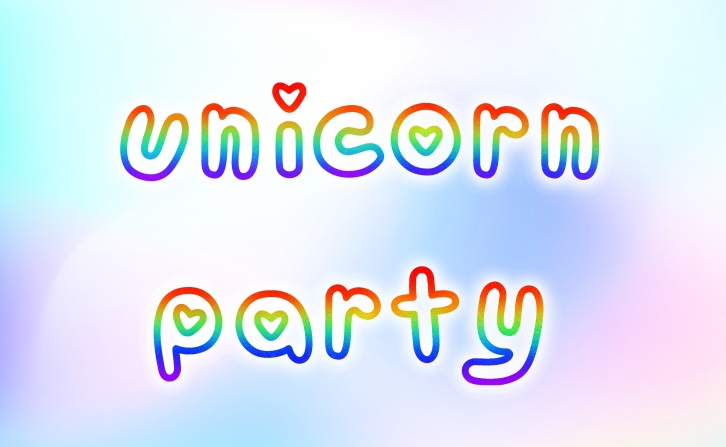 Unicorn party Font Download