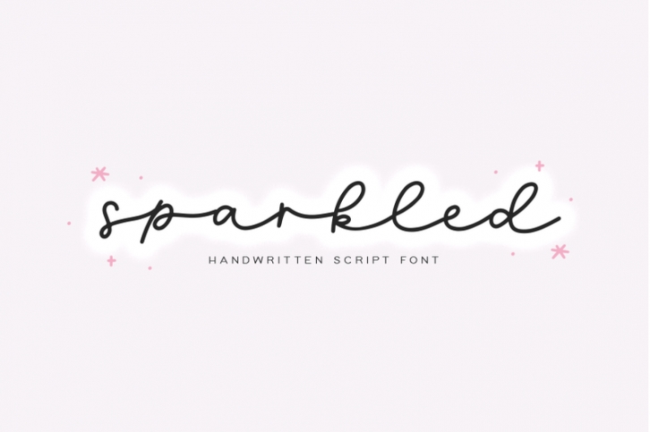 Sparkled - Handwritten Script Font Font Download