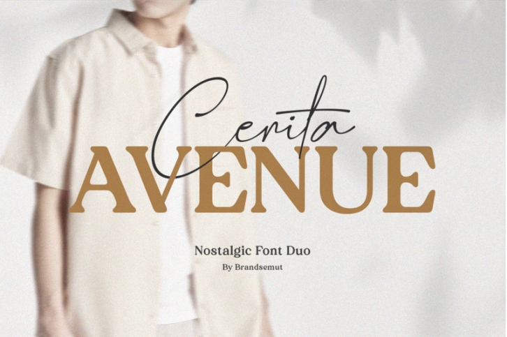 Cerita Avenue || Nostalgic Font Duo Font Download Cerita Avenue || Nostalgic Font Duo Font Download