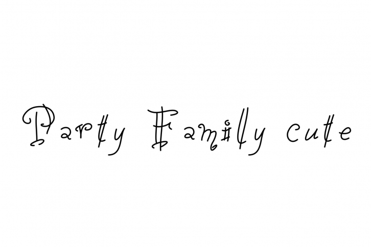 Party Family Cute Font Download