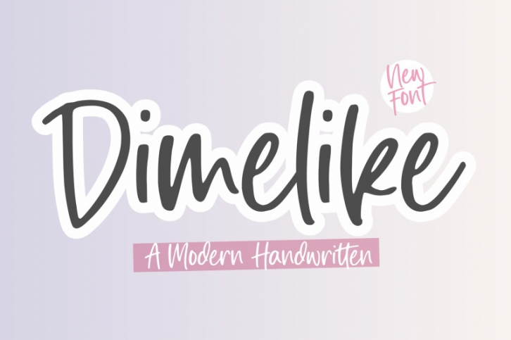 Dimelike Modern Handwritten Font Font Download
