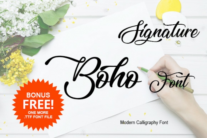 Signature Boho Font Download
