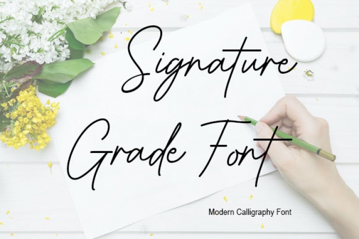 Signature Grade Font Download