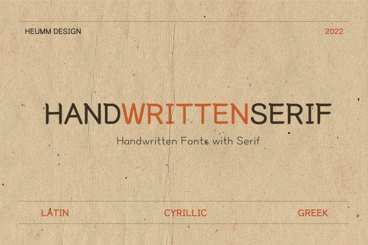 HU Handserif Font Download