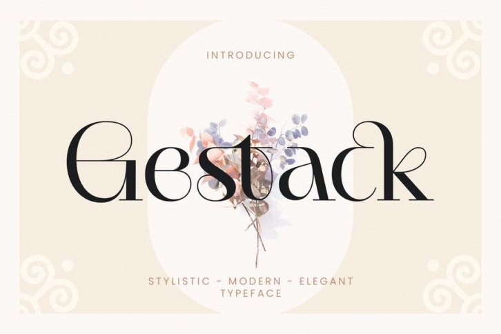Gestack - Stylish Display Serif Font Download