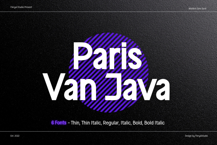Paris Van Java Family Font Download