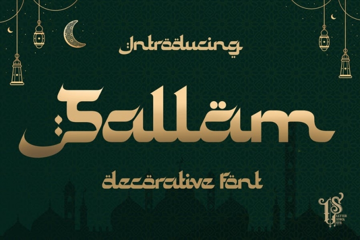 Sallam - Decorative Font Font Download