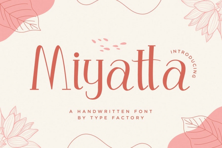 Miyatta - Lovely Handwritten Font Font Download