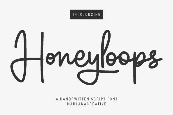 Honeyloops Handwritten Cursive Script Font Download