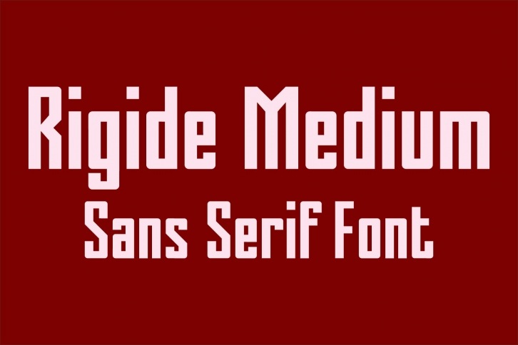 Rigide Medium Font Download