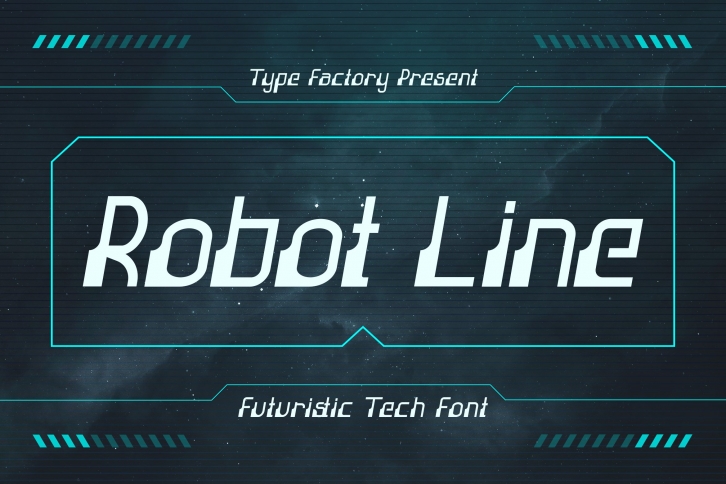 Robot Line Font Download