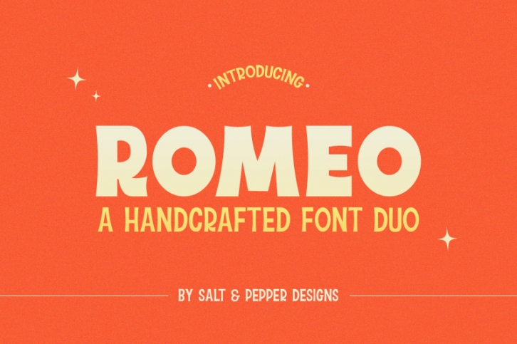 Romeo Font Duo (Font Duos, Craft Fonts, Cricut Fonts) Font Download