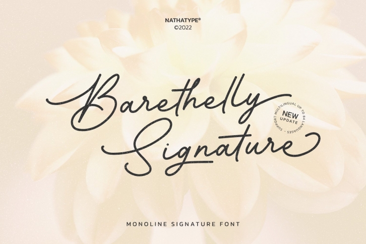 Barethelly Signature Font Download