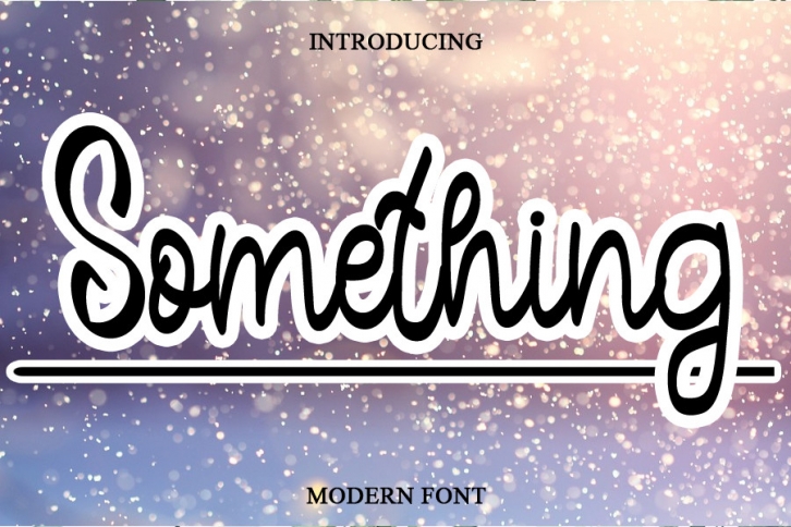 Something Font Download